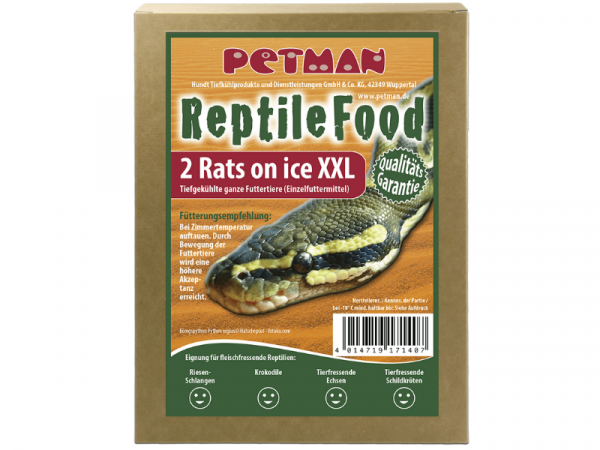 Petman Rats on Ice Ratte Big XXL Reptilien-Frostfutter 2 x 2 Stück