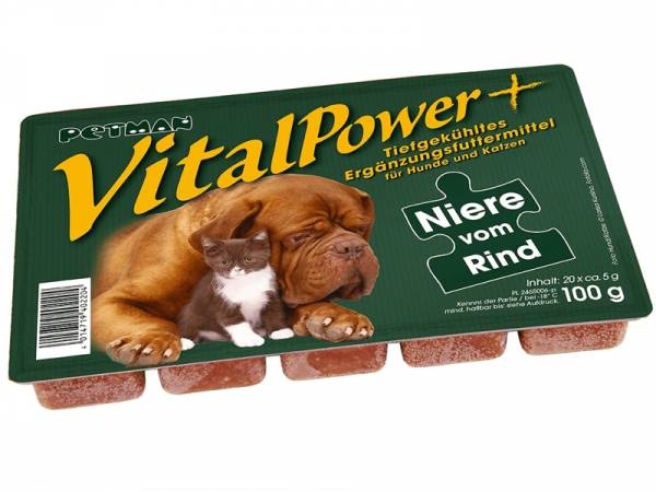 Petman Vital Power Niere vom Rind geblistert 50 x 100 g