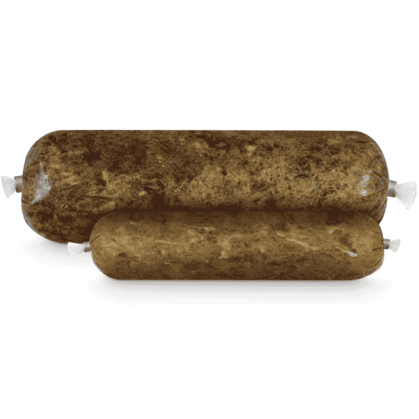 BARF Premium-Mix Frostfutter für Hunde in der Wurstverpackung