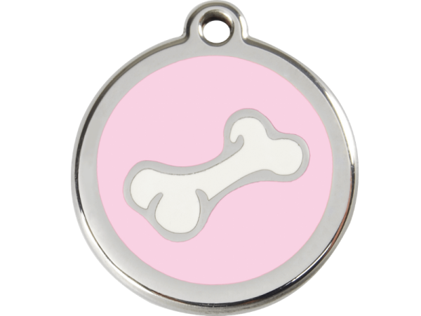 Red Dingo Hundemarke Hundeknochen pink mit Gravur