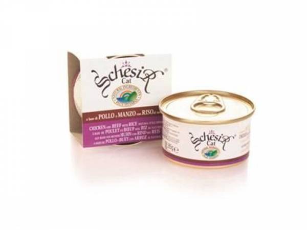 Schesir Natural Katzenfutter mit Huhn, Rind & Reis 14 x 85 g Schesir Natural Katzenfutter mit Huhn, Rind & Reis 14 x 85 g