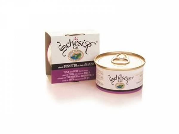 Schesir Katzenfutter mit Thunfisch & Rinderfilet in Gelee 14 x 85 g Schesir Katzenfutter mit Thunfisch & Rinderfilet in Gelee 14 x 85 g