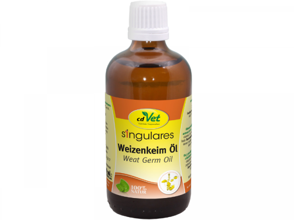 Singulares Weizenkeim-Öl Einzelfuttermittel für Tiere 100 ml