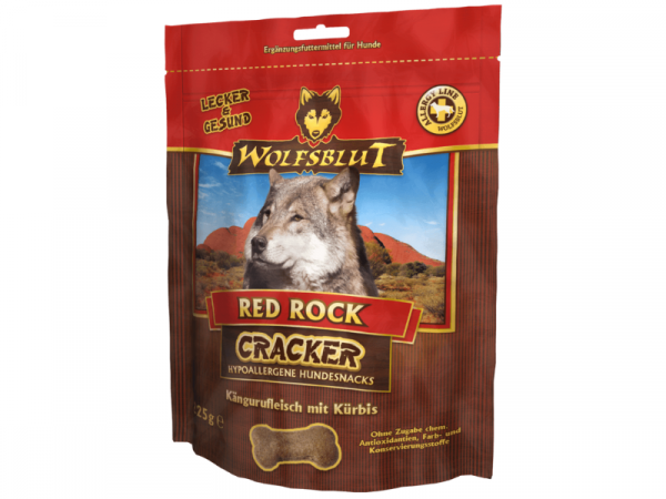 Wolfsblut Red Rock Cracker Hundekekse aus Kängurufleisch mit Kürbis & Süßkartoffel 225 g