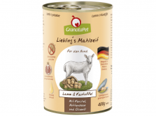 GranataPet Lieblings Mahlzeit Lamm & Kartoffel Hundefutter mit Fenchel, Hüttenkäse & Olivenöl 400 g