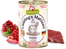 Lieblings Mahlzeit Pferd Pur Hundefutter nass mit allen enthaltenen Zutaten