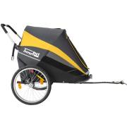 InnoPet Hercules Fahrradanhänger Hund grau gelb für große Hunde