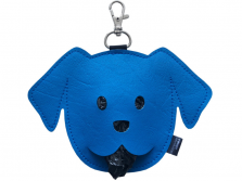 Raumrevolution Kotbeutelspender Hund 11 x 16 cm blau