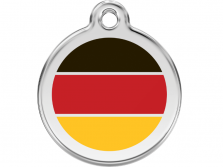 Red Dingo Hundemarke Deutsche Flagge mit Wunschgravur