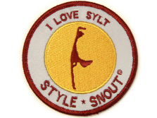 StyleSnout® Patch it Sticker I LOVE SYLT für Hundegeschirr