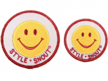StyleSnout® Patch it Sticker Smiley für Hundegeschirr