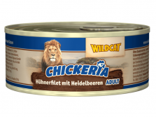 Wildcat Chickeria Hühnerfilet mit Heidelbeeren Adult Katzenfutter nass 90 g